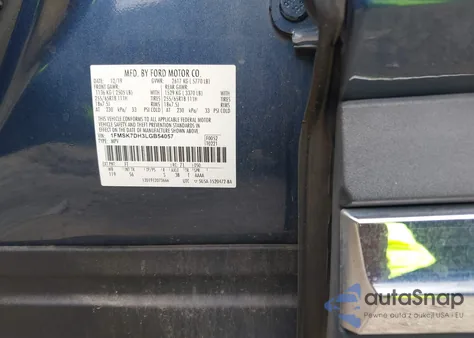 2020 Ford Explorer Xlt from USA, damaged, VIN 1FMSK7DH3LGB54057